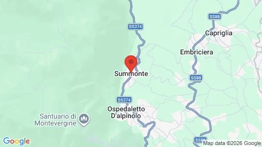 Apartments for rent i Summonte - kort over placeringen