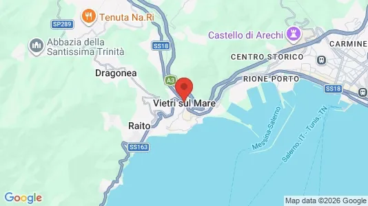 Apartments for rent i Vietri sul Mare - kort over placeringen