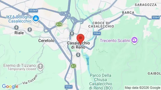 Apartments for rent i Casalecchio di Reno - kort over placeringen