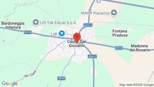 Apartments for rent i Castel San Giovanni - kort over placeringen