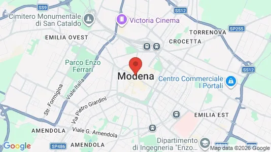 Apartments for rent i Modena - kort over placeringen