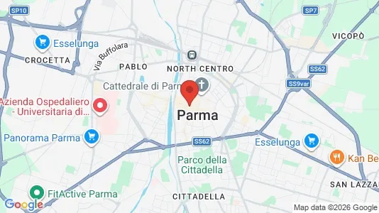Apartments for rent i Parma - kort over placeringen