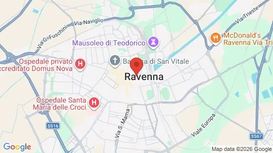 Apartments for rent i Ravenna - kort over placeringen