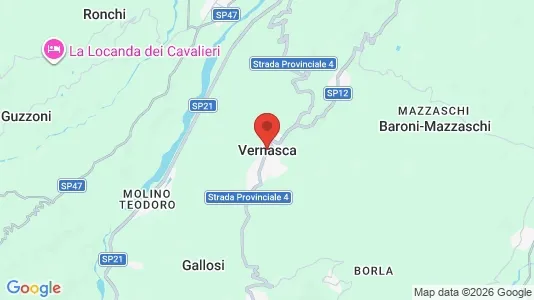 Apartments for rent i Vernasca - kort over placeringen