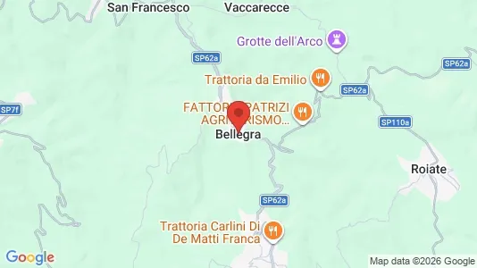Apartments for rent i Bellegra - kort over placeringen