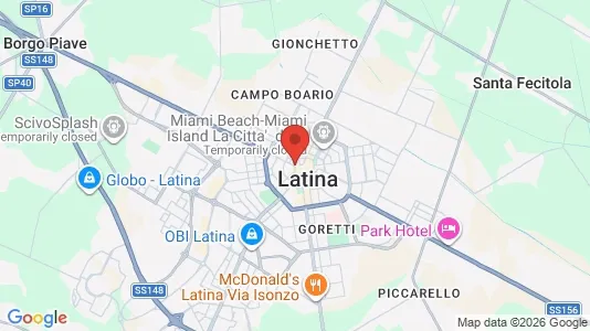 Apartments for rent i Latina - kort over placeringen