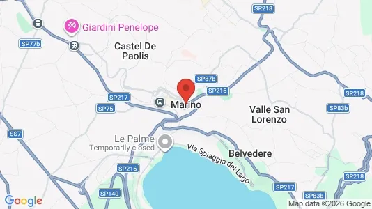 Apartments for rent i Marino - kort over placeringen