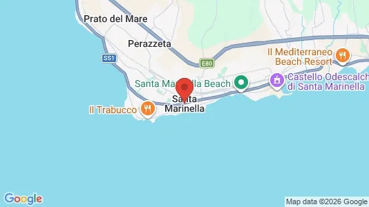 Apartments for rent i Santa Marinella - kort over placeringen