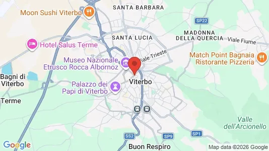 Apartments for rent i Viterbo - kort over placeringen