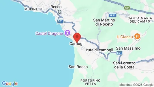 Apartments for rent i Camogli - kort over placeringen