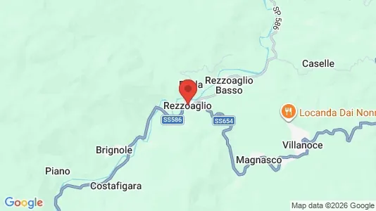 Apartments for rent i Rezzoaglio - kort over placeringen