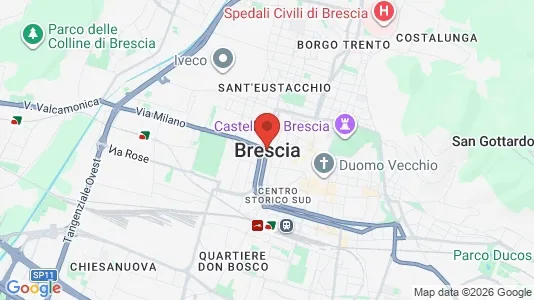 Rooms for rent i Brescia - kort over placeringen