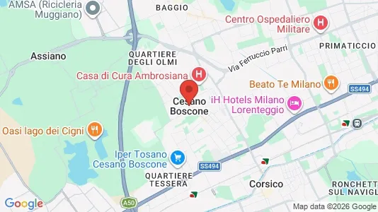 Apartments for rent i Cesano Boscone - kort over placeringen