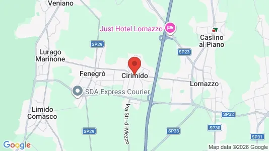 Apartments for rent i Cirimido - kort over placeringen