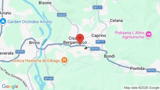 Apartments for rent i Cisano Bergamasco - kort over placeringen