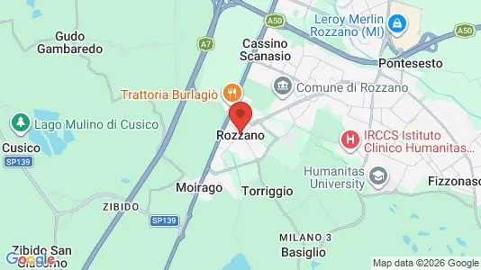 Apartments for rent i Rozzano - kort over placeringen