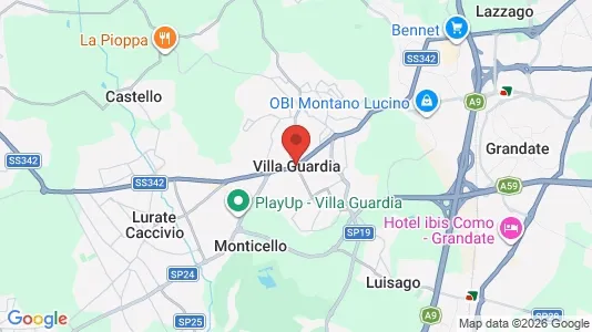 Apartments for rent i Villa Guardia - kort over placeringen