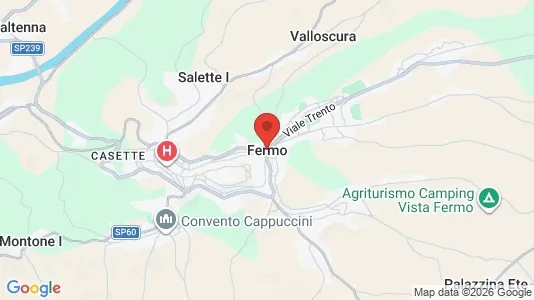 Apartments for rent i Fermo - kort over placeringen