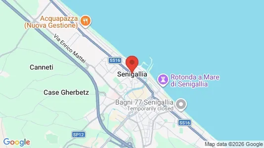 Apartments for rent i Senigallia - kort over placeringen