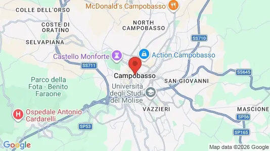 Apartments for rent i Campobasso - kort over placeringen