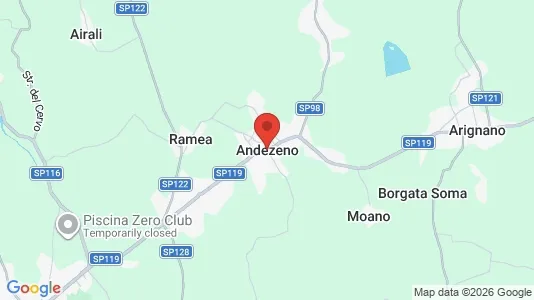 Houses for rent i Andezeno - kort over placeringen