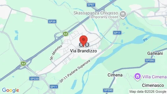 Apartments for rent i Brandizzo - kort over placeringen