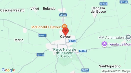 Apartments for rent i Cavour - kort over placeringen