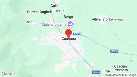 Apartments for rent i Cumiana - kort over placeringen