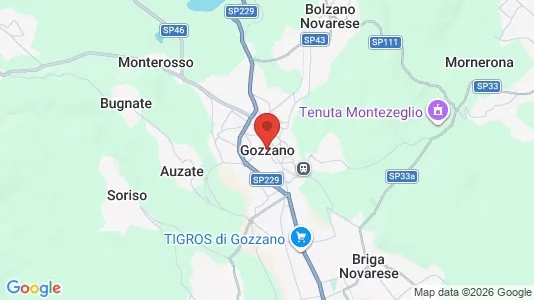 Rooms for rent i Gozzano - kort over placeringen