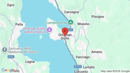 Apartments for rent i Orta San Giulio - kort over placeringen