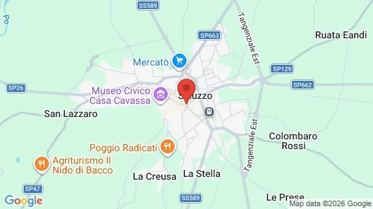 Apartments for rent i Saluzzo - kort over placeringen