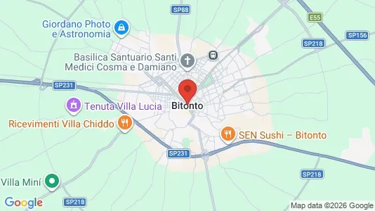 Apartments for rent i Bitonto - kort over placeringen