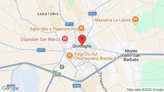 Apartments for rent i Grottaglie - kort over placeringen