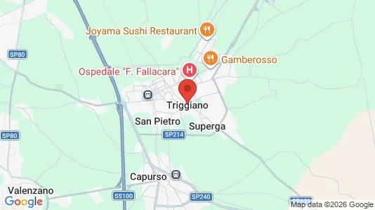 Apartments for rent i Triggiano - kort over placeringen