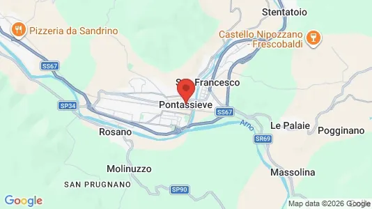 Houses for rent i Pontassieve - kort over placeringen