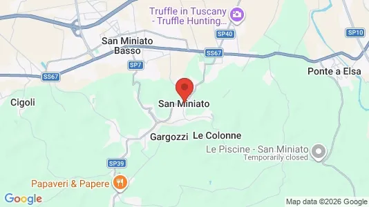 Apartments for rent i San Miniato - kort over placeringen