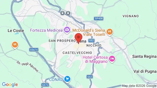 Apartments for rent i Siena - kort over placeringen