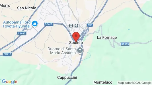 Houses for rent i Spoleto - kort over placeringen