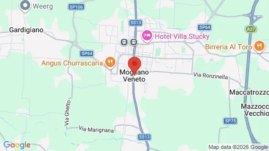 Apartments for rent i Mogliano Veneto - kort over placeringen