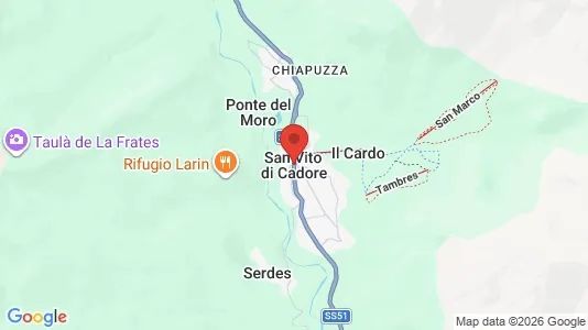 Apartments for rent i San Vito di Cadore - kort over placeringen