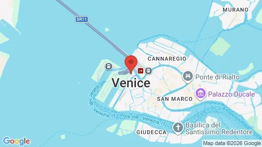 Apartments for rent i Venice - kort over placeringen