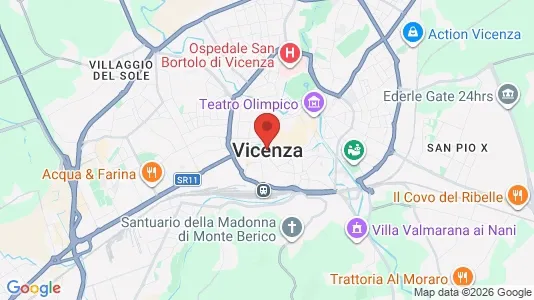 Apartments for rent i Vicenza - kort over placeringen