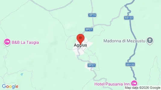 Houses for rent i Aggius - kort over placeringen