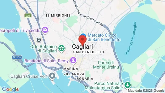 Apartments for rent i Cagliari - kort over placeringen