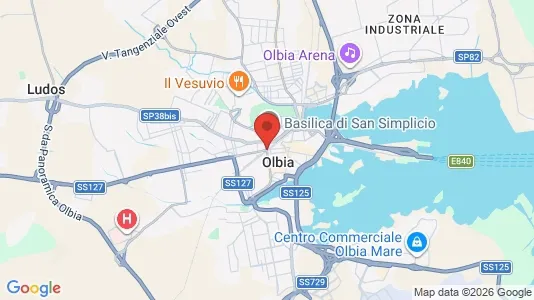 Apartments for rent i Olbia - kort over placeringen