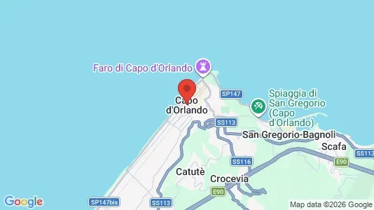 Houses for rent i Capo d'Orlando - kort over placeringen