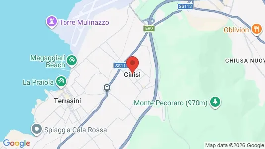 Apartments for rent i Cinisi - kort over placeringen