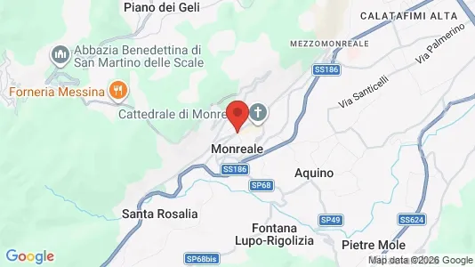 Houses for rent i Monreale - kort over placeringen