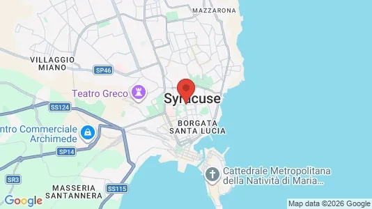 Apartments for rent i Siracusa - kort over placeringen