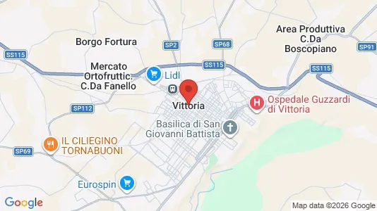 Apartments for rent i Vittoria - kort over placeringen